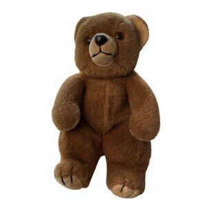 Vintage Antics 1982 Brown Plush Teddy Bear Stuffed Animal Realistic 16"